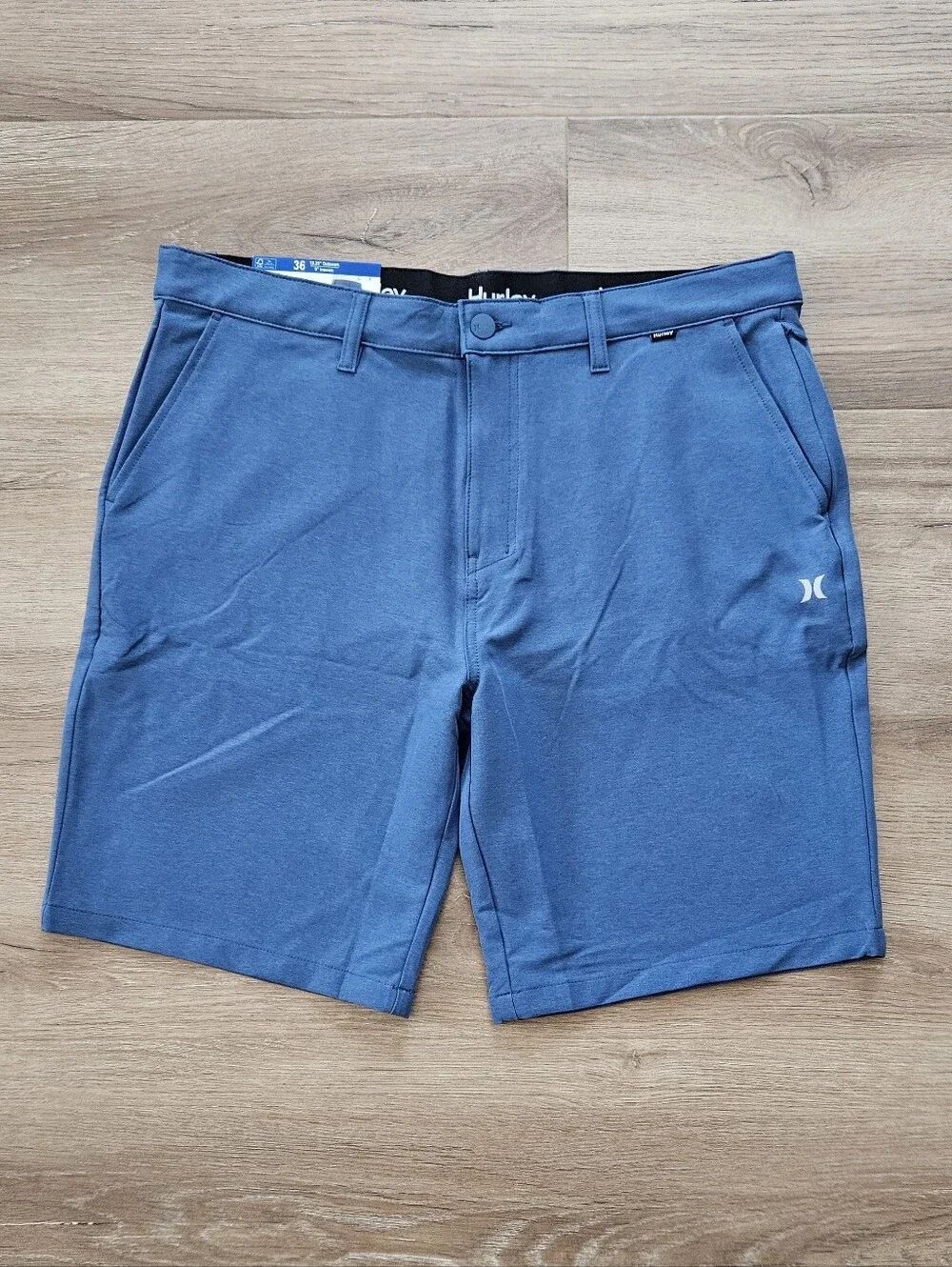 Hurley Men's Blue Hybrid Walk Shorts Size 36